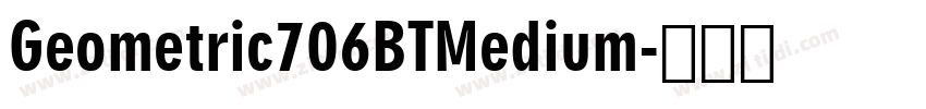 Geometric706BTMedium字体转换