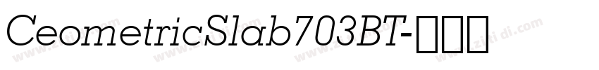 CeometricSlab703BT字体转换