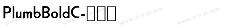 PlumbBoldC字体转换