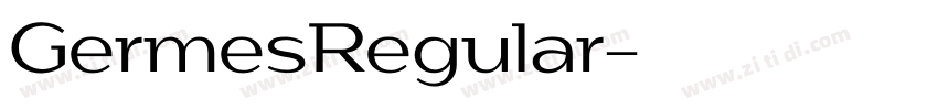 GermesRegular字体转换