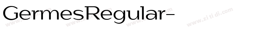 GermesRegular字体转换