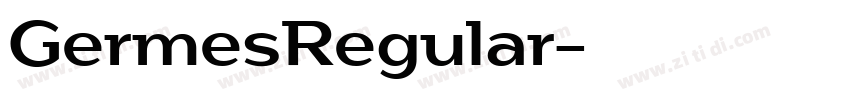 GermesRegular字体转换