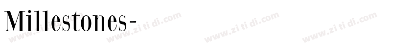 Millestones字体转换