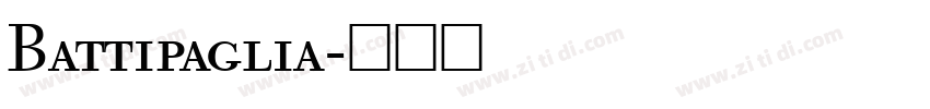 Battipaglia字体转换