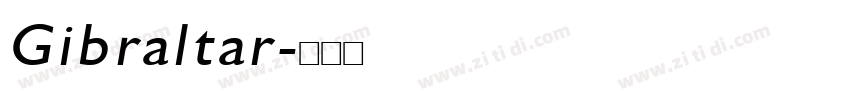 Gibraltar字体转换