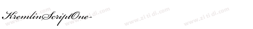 KremlinScriptOne字体转换