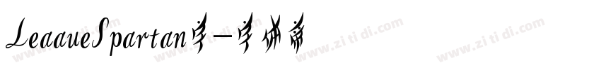 LeaaueSpartan字字体转换