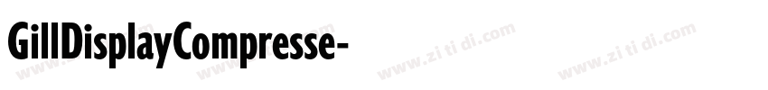 GillDisplayCompresse字体转换 GillDisplayCompresse字体转换