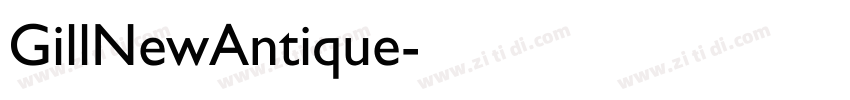 GillNewAntique字体转换