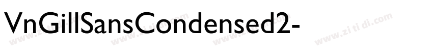 VnGillSansCondensed2字体转换