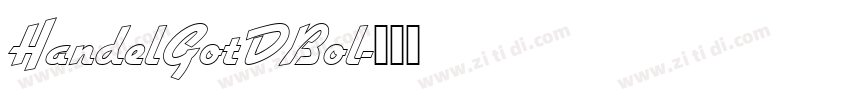 HandelGotDBol字体转换