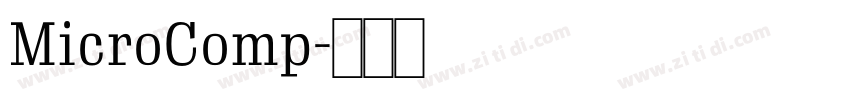 MicroComp字体转换