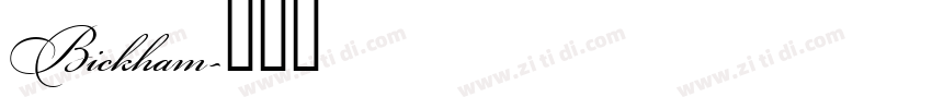 Bickham字体转换