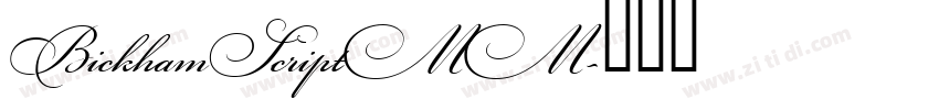 BickhamScriptMM字体转换