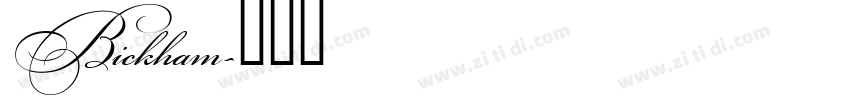 Bickham字体转换