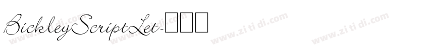 BickleyScriptLet字体转换