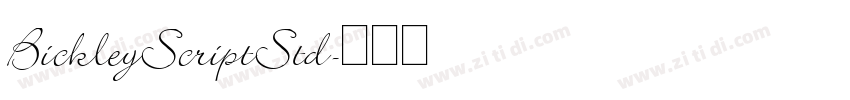 BickleyScriptStd字体转换