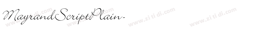 MayrandScriptPlain字体转换