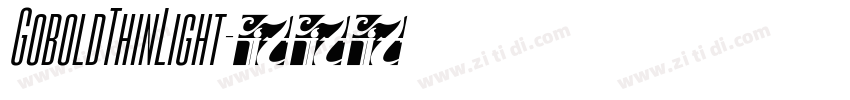 GoboldThinLight字体转换