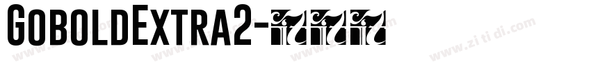 GoboldExtra2字体转换