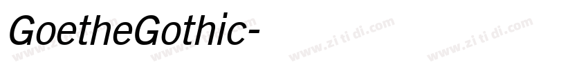 GoetheGothic字体转换