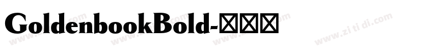 GoldenbookBold字体转换