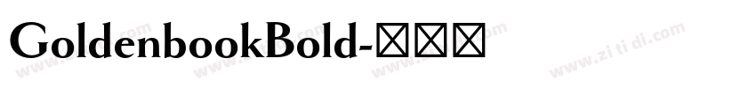 GoldenbookBold字体转换