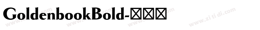 GoldenbookBold字体转换