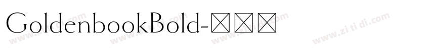 GoldenbookBold字体转换