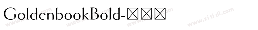 GoldenbookBold字体转换
