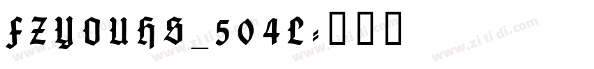 FZYOUHS_504L字体转换