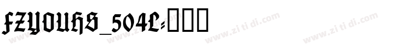FZYOUHS_504L字体转换