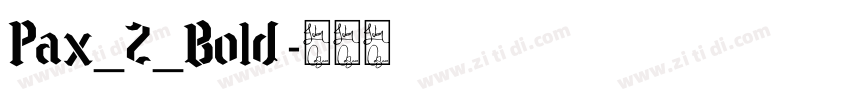 Pax_2_Bold字体转换