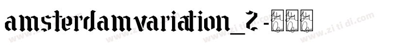 amsterdamvariation_2字体转换