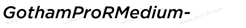 GothamProRMedium字体转换