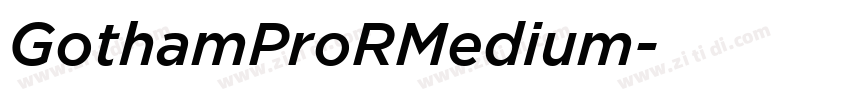 GothamProRMedium字体转换