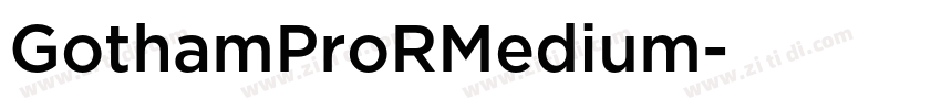 GothamProRMedium字体转换
