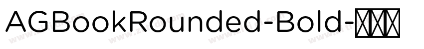 AGBookRounded-Bold字体转换