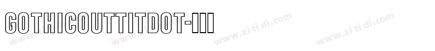 GothicOutTitDOT字体转换