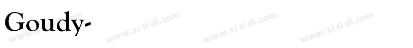Goudy字体转换