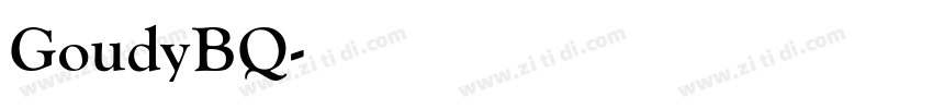 GoudyBQ字体转换