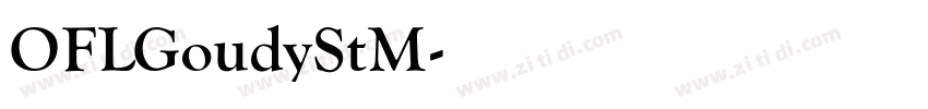 OFLGoudyStM字体转换