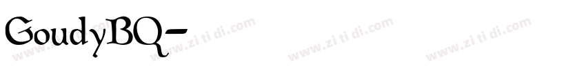 GoudyBQ字体转换