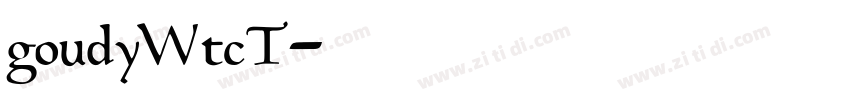 goudyWtcT字体转换