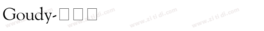Goudy字体转换