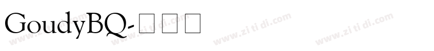 GoudyBQ字体转换