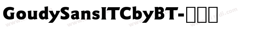 GoudySansITCbyBT字体转换