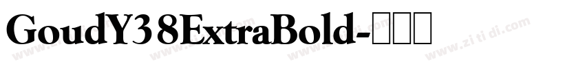 GoudY38ExtraBold字体转换