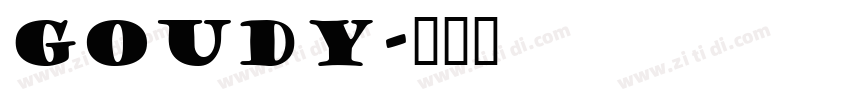 Goudy字体转换