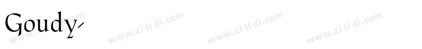 Goudy字体转换